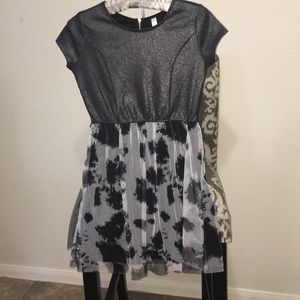 Xhilaration Dress sz large 10 / 12 Black / Gray
